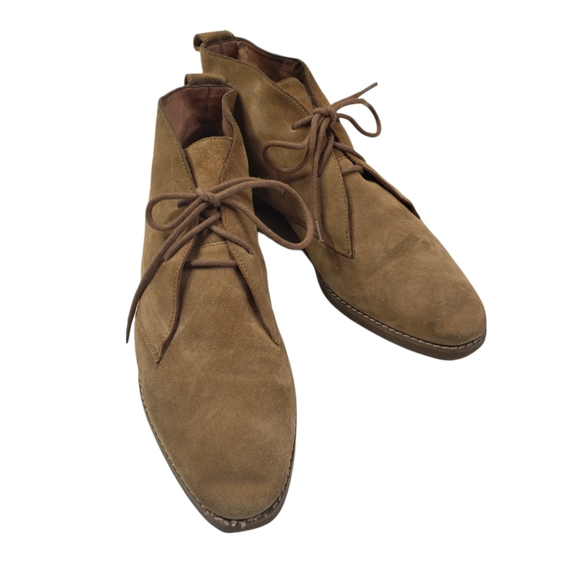 Madewell Nash Tan Brown Soft Suede Leather Lace Up Chukka  display picture 1