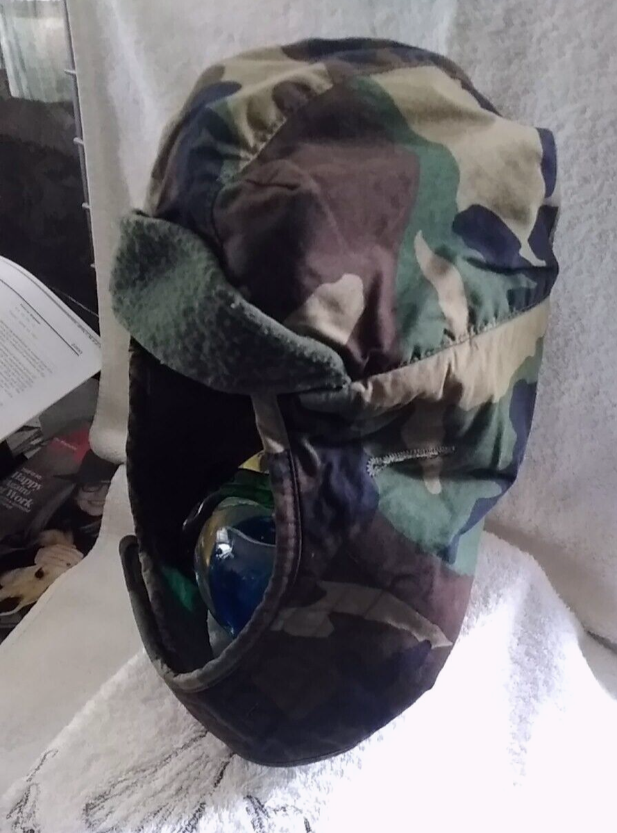 Army Fighting Load Cold Weather Field Helmet Liner Hat U.S. Issue Woodland Cold Weather Cap Helmet Liner main image 3