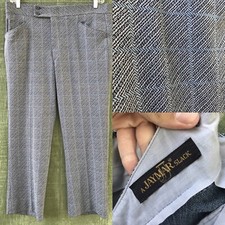 Vintage 70  s Jaymar Patterned Disco Pants 37 X 27.5