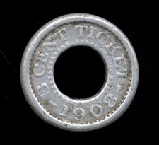 Cleveland, OH Ohio ... Municipal Traction .. Good for 3 Cent Ticket (TC-403-307)