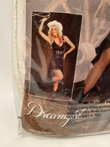 READ New Halloween Costume adult women Night Ranger size SMALL cowgirl SEXY - Picture 4 of 6