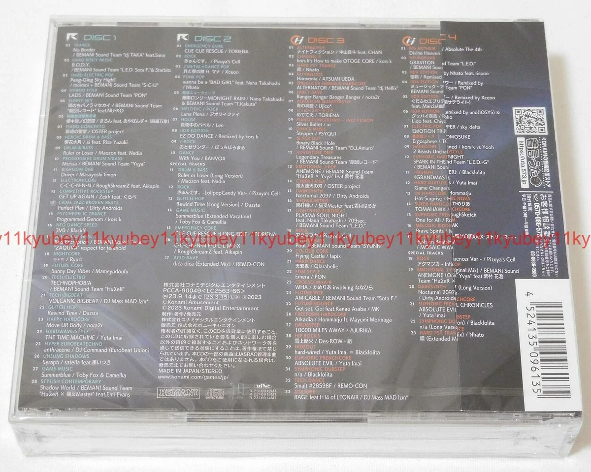 New beatmania IIDX 30 RESIDENT Original Soundtrack 4 CD Japan PCCA-90049