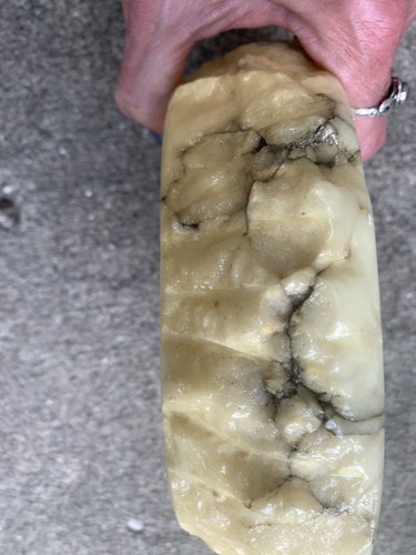 Cenicero vintage alabastro mármol piedra tallada Italia MCM grande más de 4 libras - Imagen 8 de 12
