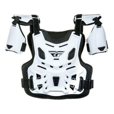 Fly Revel CE Brustprotektor (weiß) Größe Youth One Size MX Motocross Offroad