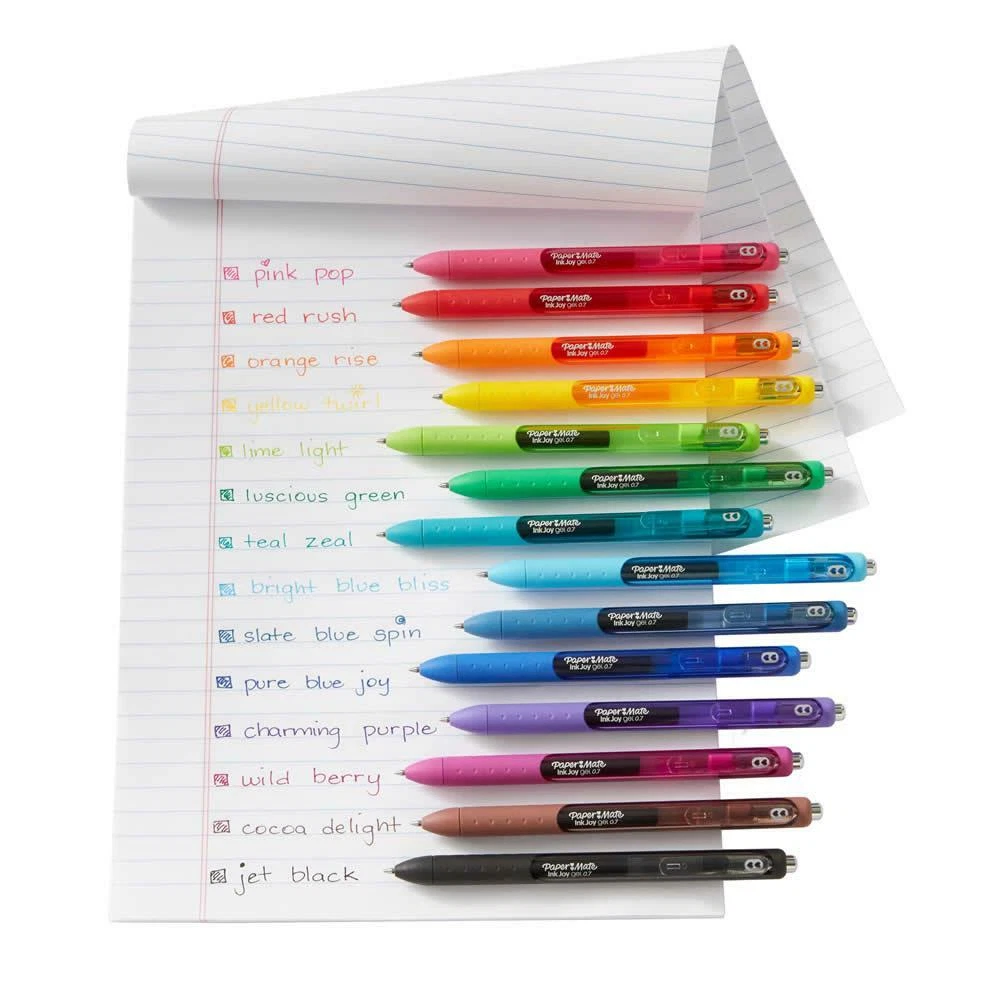 Paper Mate InkJoy Gel Pen Medium Tip - 14 Colours