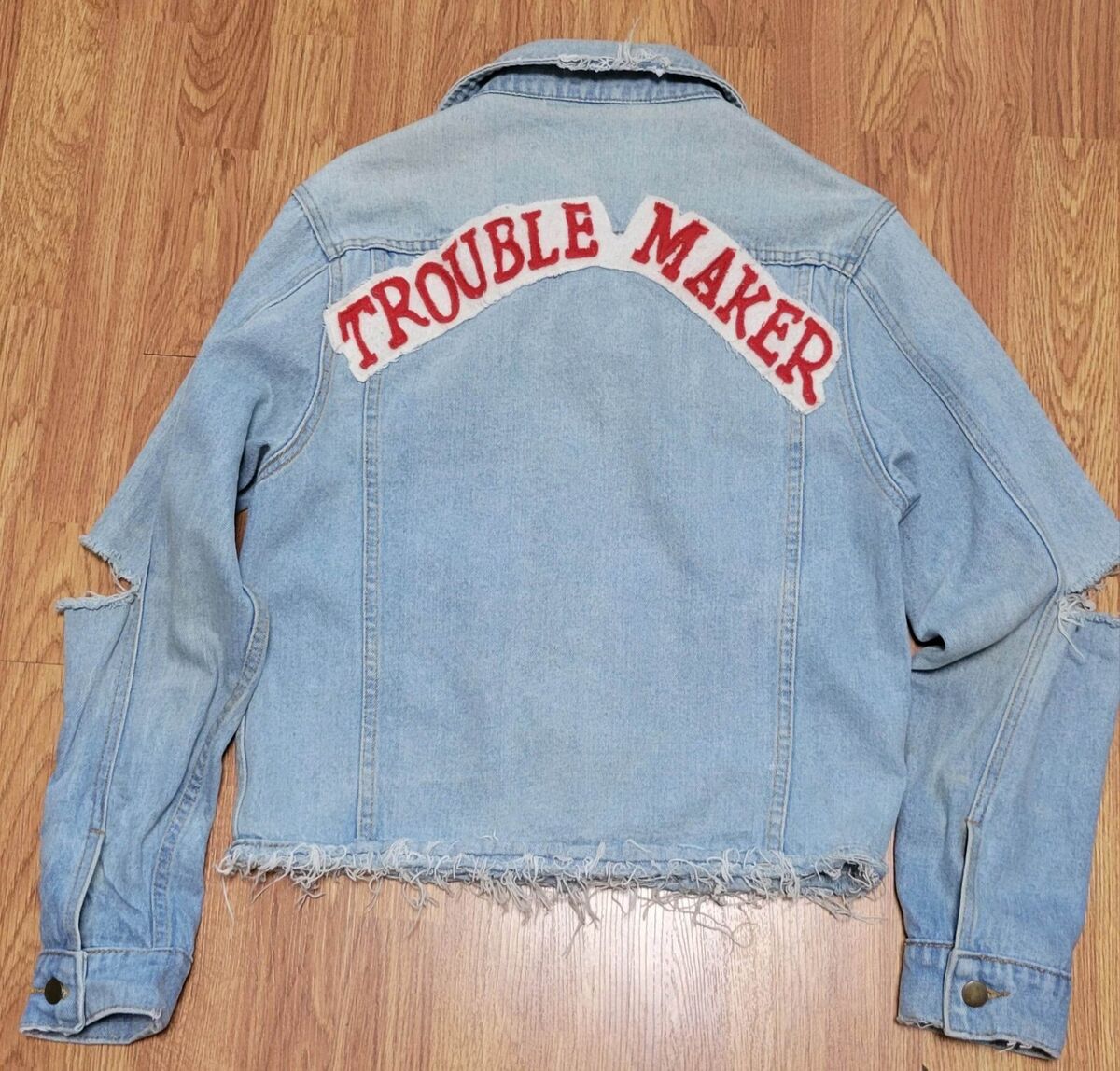 High Heels Suicide Trouble Maker Denim Jacket Size S Blue | eBay High Heels Suicide Trouble Maker Denim Jacket Size S Blue | eBay