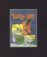 8X10" Matted Print Art Picture Comic Book Cover: Tally-Ho Comics & Fang