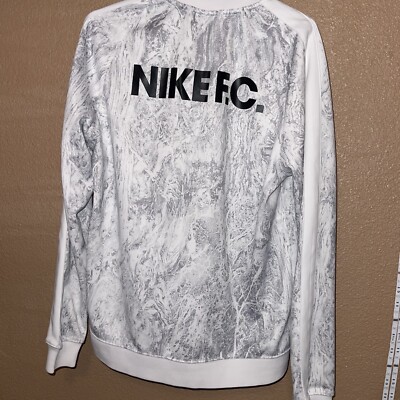 Nike Mens NFC Jacket With Embroidery Logo Sem Risco Nao Ha Vitoria Grey/White