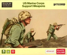 Plastic Soldier Company 1/72 (20mm) U.S. MARINE CORPS SUPPORT WEAPONS Figure Set