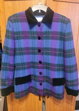 Doncaster Vintage Wool And Velvet Vibrant Blazer