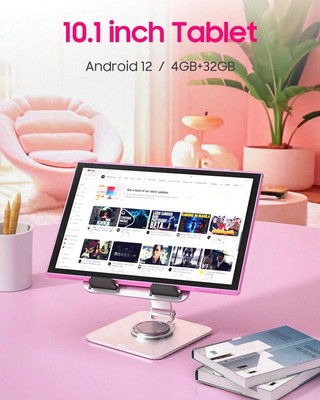 Android Tablet PC, 10.1'' Touch Screen, Quad-Core Processor, 32GB ROM 2MP+8MP Dua