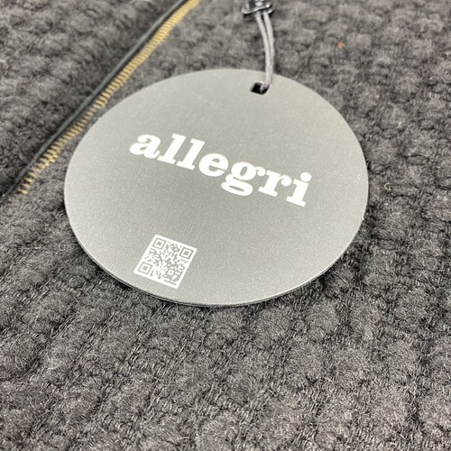 Allegri Black Polyester Woven Wool Cotton Paneled Jacket Size 42R NWT - Picture 2 of 7