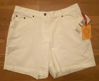 Ruby Rd Shorts NWT Ruby Rd. White Shorts w/Side Elastic Waistband Women's 14P 14 ...