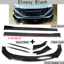 For Hyundai Elantra Front Bumper Lip Spoiler Diffuser Side Skirt Splitter Rear