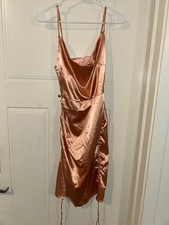 Shein Orange Slip Dress Spaghetti Straps- Women's Size S