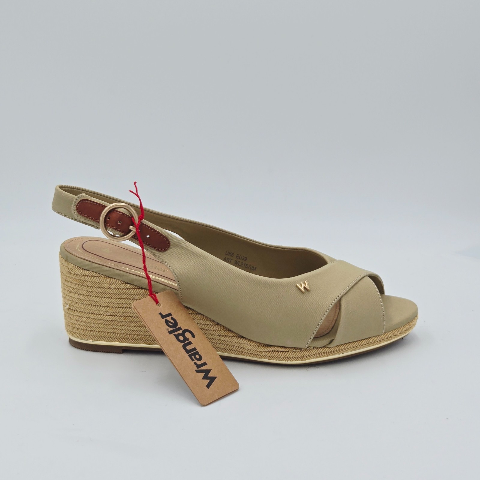 Zapatos De Mujer Wrangler Talla 41 Sandalias Beige Tela 289DA-41