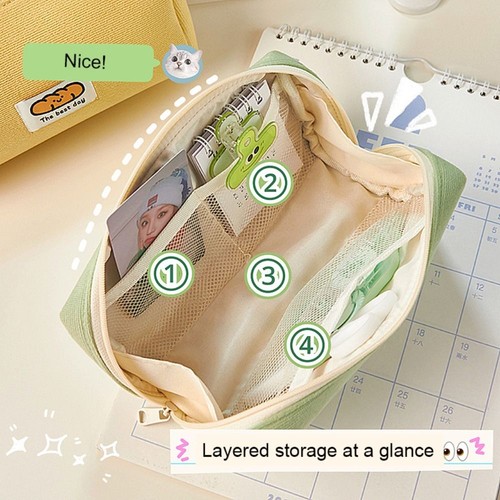 Gift Stationery Organizer Pencil Case Pencil Box Pen Bag Stationery Storage Bag - Picture 8 of 10