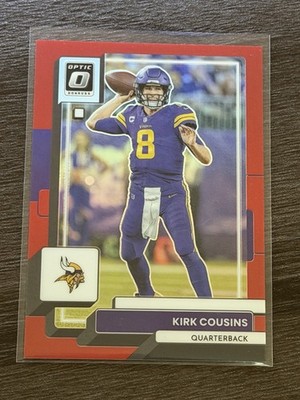 2022 Panini Donruss Optic Red Prizm /99 Kirk Cousins #127 Minnesota Vikings
