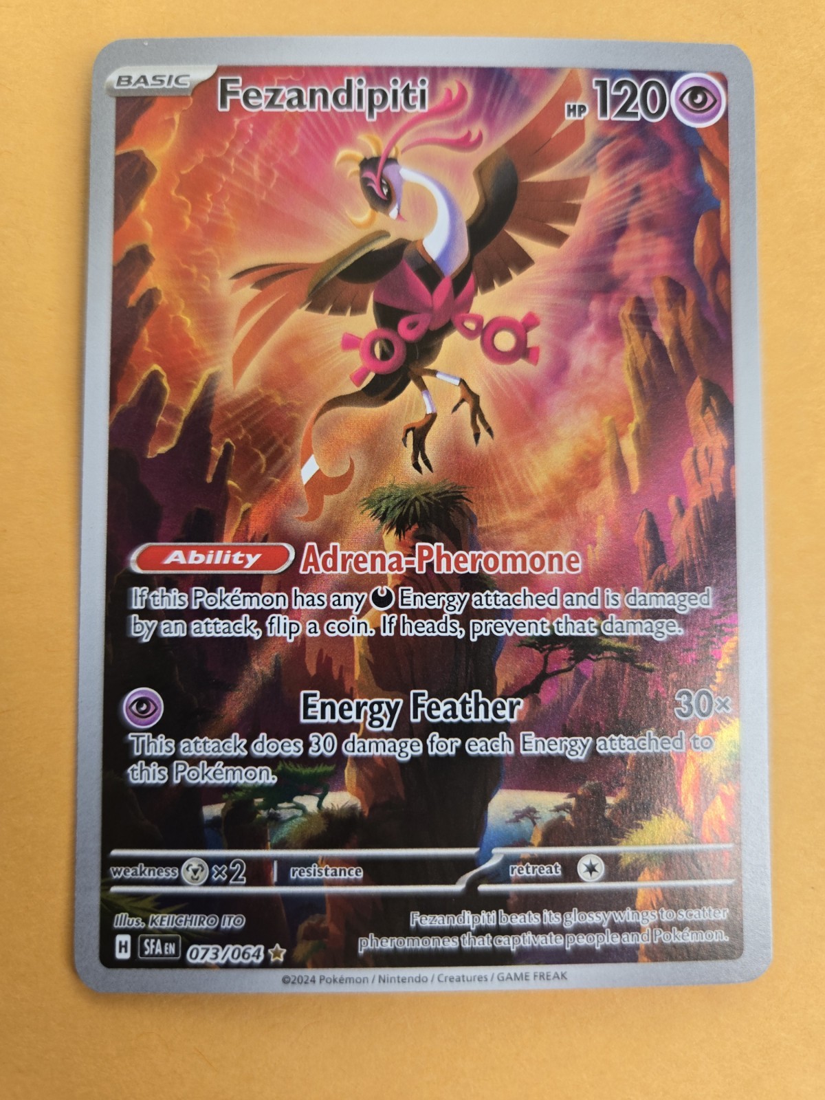 Fezandipiti 073/064 Full Art Illustration Rare Pokemon Shrouded Fable English