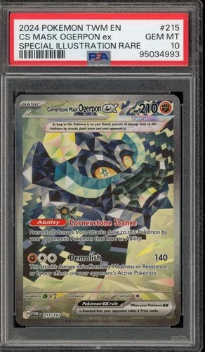 Pokemon Cornerstone Mask Ogerpon ex Twilight Masquerade SIR #215 PSA 10 Gem Mint