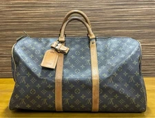 LOUIS VUITTON Keepall 50 Monogram Brown M41426 Boston Bag Travel LV DDP Used