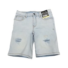 Kids' Boys Bermuda Denim Distressed Shorts Medium Size 8 Blue w Pockets