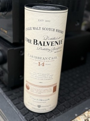 The Balvenie Caribbean Cask 14 Year Old Single Malt Scotch Whisky Box See Desc