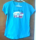 This is How I Roll Camper Sleep Tee Secret Treasures Size S 4-6 Flamingo Cactus — photo 2