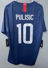 Nike 2018/19 USA Vaporknit Match Away USMNT Soccer Jersey 10 Pulisic Size XL New