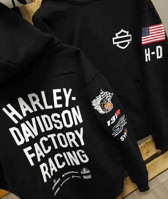 HOT SALE] Harley Davidson Factory Racing Team Pullover Hoodie