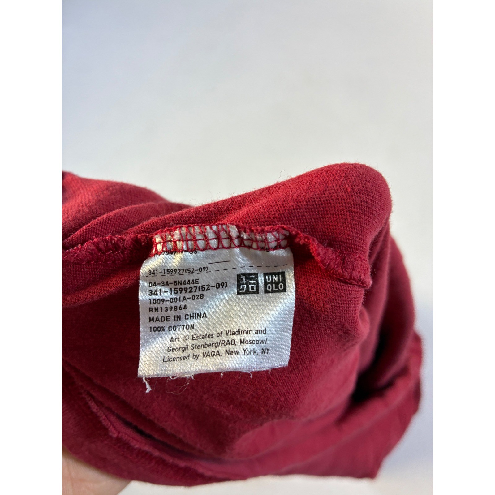 Uniqlo SPRZ NY Stenberg Brothers Russian Art Graphic T-Shirt Red Mens Medium thumbnail 5