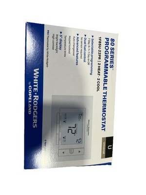 White-Rodgers 1F85U-22PR Universal Programmable Thermostat, 2H/2C