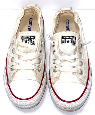Converse Chuck Taylor All Star Shoreline Womens 8 White Slip On Sneakers 537084F