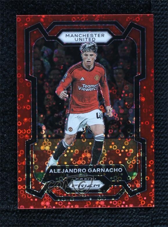 2023-24 Panini Prizm Premier League Breakaway Red 20/49 Alejandro Garnacho #50
