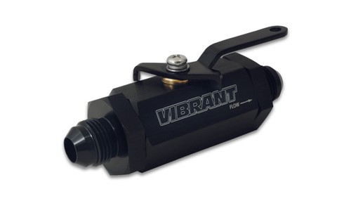 Vibrant 16752, One Black Aluminum Shut Off Valve -12An Performance Racing Parts - Picture 3 of 10