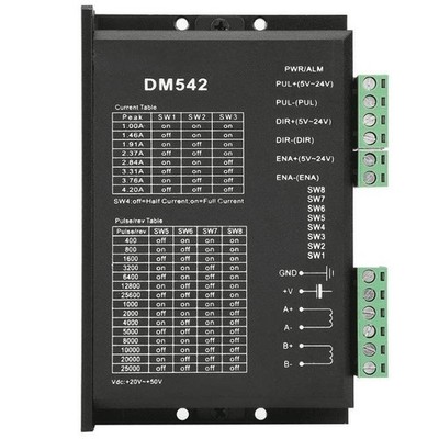 DM542 Stepper Motor Driver   1.0 4.2A   20 50V DC   DigitalMicrostepping- CNC
