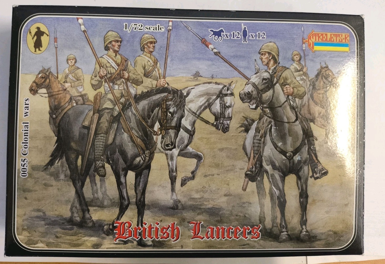 Soldatini Strelets-R British Lancers Ref. 0055 scala 1/72 in Plastica