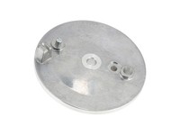 Bremsschild Hinten, Alu Natur, Mit Bohrung, Mit Schlitz - FüR Simson KR51/1 Schw