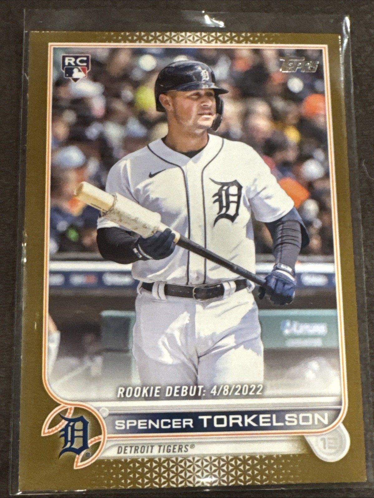 2022 Topps Update Spencer Torkelson Rookie Gold /2022 US79 Detroit Tigers RC