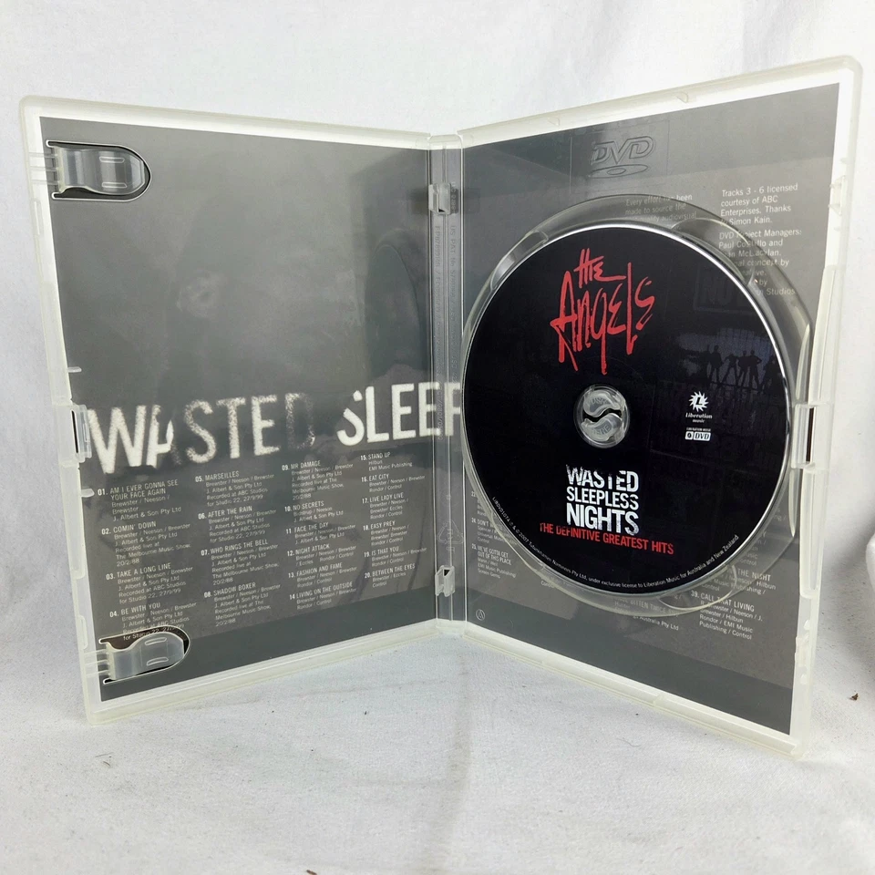 THE ANGELS Wasted Sleepless Nights DVD Definitive Greatest Hits 39 Trax Reg 4 - image 3 of 4