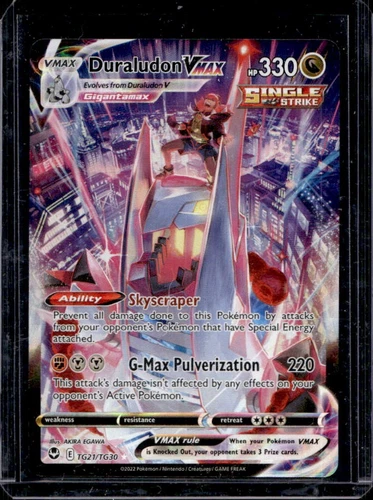 2022 Pokemon SWSH Silver Tempest Duraludon VMAX Trainer Gallery Holo #TG21/TG30