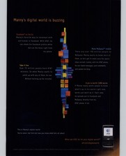 2008 Vintage Print Ad AT&T Wireless Cell Phone Myspace Facebook Promo Pinup Page