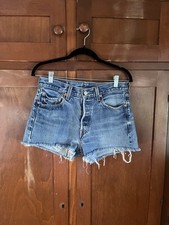 ACTUAL VINTAGE 80  s Levi's Premium 501 Size 4/6 Button Fly High Rise Jean Shorts