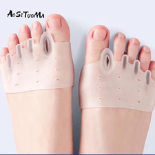 2 Comfortable Silicone Front Foot Pads for Foot Health and Bunion Relief, Perfec