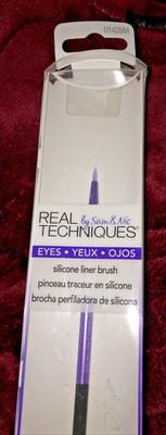 Real Techniques by Sam & Nic Makeup Brushes Eyes Silicone Liner Brush Eyeliner