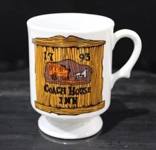 Vintage 1970’s Lord Nelson Pottery Mustache Mug Ft. Coach House Inn