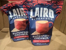 2 Packs Laird Superfood Creamer Sweet & Creamy XL Bag 2 LB Each = 4 LB