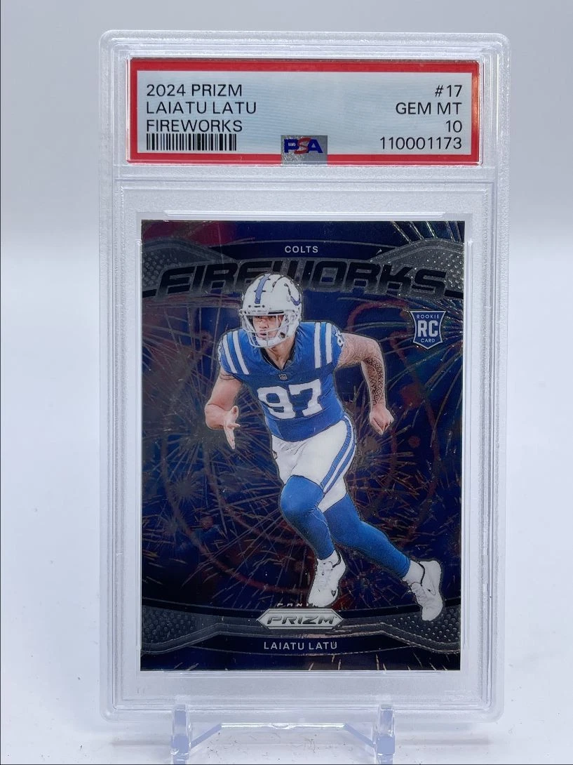 Laiatu Latu Panini Prizm Fireworks #17 Base