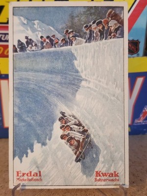 1928 Werner & Mertz Erdal Winter Olympic USA Gold Medal 5-Man Bobsled Card #6