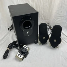 Logitech G51 Surround Sound Speaker System Controller Subwoofer & 2 Satellites